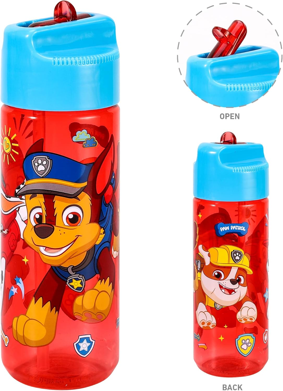 Zawadi Global Conjunto de lancheira infantil Paw Patrol Kids - lancheira isolada, lancheira com vários compartimentos e garrafa de água de 540 ml - conjunto de comida para almoço de viagem escolar, sem BPA