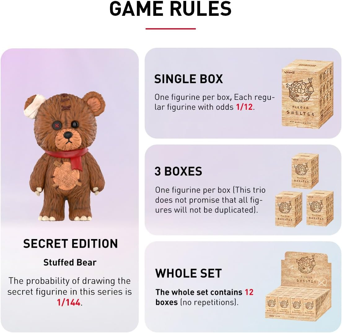 POP MART Hirono Shelter Series Figuras 1 Caixa 2,5 polegadas Articulado Personagem Design Premium Presentes para Fãs - Brinquedo Colecionável Favorito Figura de Ação