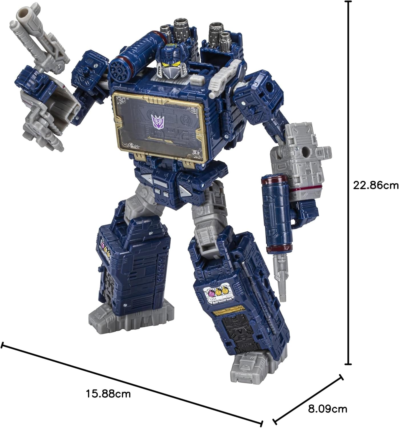 Transformers Toys Generations Legacy Voyager Soundwave Action Figure – 8 anos ou mais, 17,5 cm, Multicolorido, P (F3517)