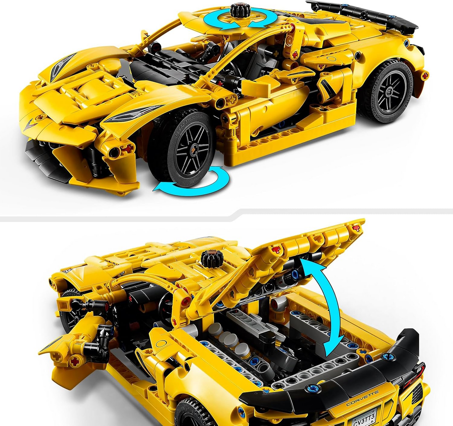 LEGO Technic Chevrolet Corvette Stingray Kit de modelo de carro, conjunto de brinquedo de veículo desportivo, presente para meninos, meninas e crianças a partir dos 9 anos 42205