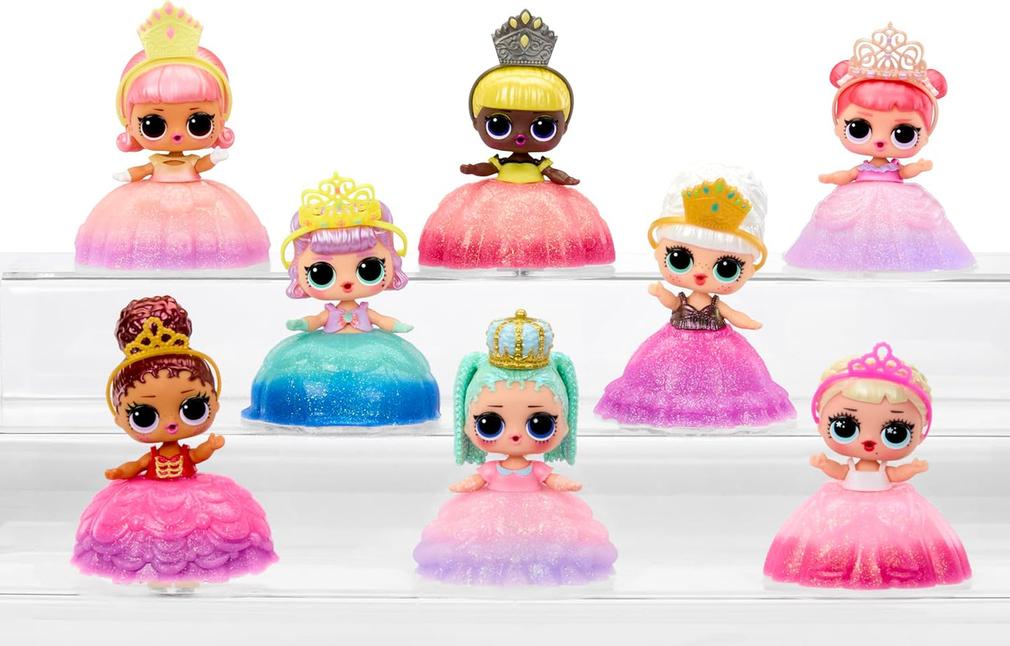 L.O.L. Surprise! Princesas Tots - Inclui 1 boneca, embalagem surpresa, vem com 2 cores para criar um vestido de princesa, colecione todas as 8 bonecas.