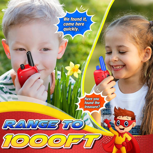 Walkie-talkies de aranha para crianças de 3 a 12 anos, ideal para meninos e meninas. Presente perfeito para aniversários e Natal. Ideal para atividades ao ar livre, como acampamentos e jardins.