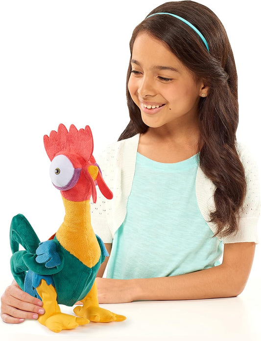 Just Play Moana 27,9 cm Hei Hei Pelúcia Pequena com Sons e Dança, Bichinho de Pelúcia, Brinquedo de Faz de Conta para Crianças, Meninas e Meninos, a partir de 3 Anos