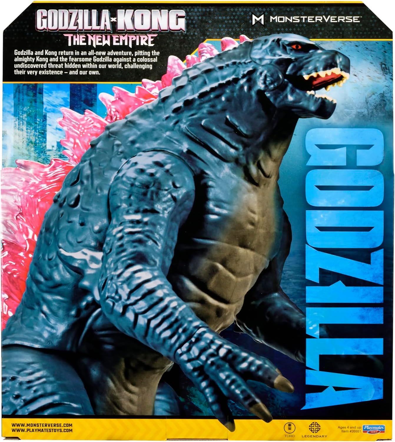 Godzilla x Kong: The New Empire, brinquedo gigante de boneco de ação Godzilla de 11 polegadas, personagem icônico do filme colecionável, embalagem de edição limitada inspirada na paisagem da terra oca, adequado para maiores de 4 anos