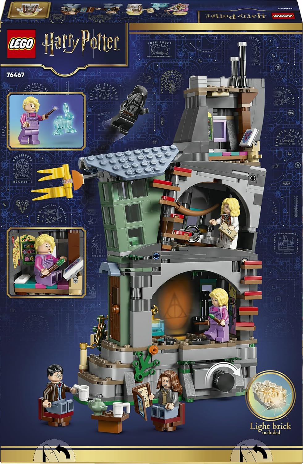 LEGO Harry Potter Casa da Luna Lovegood - Kit de Modelo em Miniatura para Montar com Bloco de Luz e 5 Minifiguras - Ideia de Decoração para Quarto - Presente para Meninas, Meninos e Fãs a partir de 10 Anos - 76467