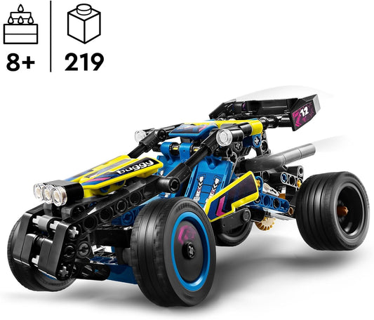 LEGO Technic Off-Road Race Buggy, veículo de brinquedo para meninos e meninas com mais de 8 anos de idade, kit de construção de modelo de rally com características realistas, pequeno presente para crianças 42164