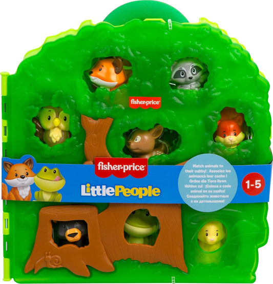 Brinquedo Fisher-Price Little People Amigos da Floresta com Maleta de Transporte e Figuras de Animais para Crianças a partir de 1 Ano, HWB29