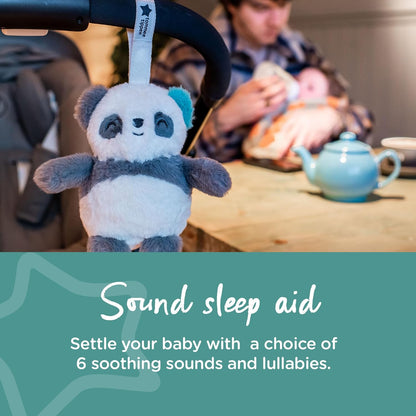 Tommee Tippee Mini auxílio para dormir em viagem com ruído branco, CrySensor, recarregável por USB e lavável na máquina, Ollie the Owl