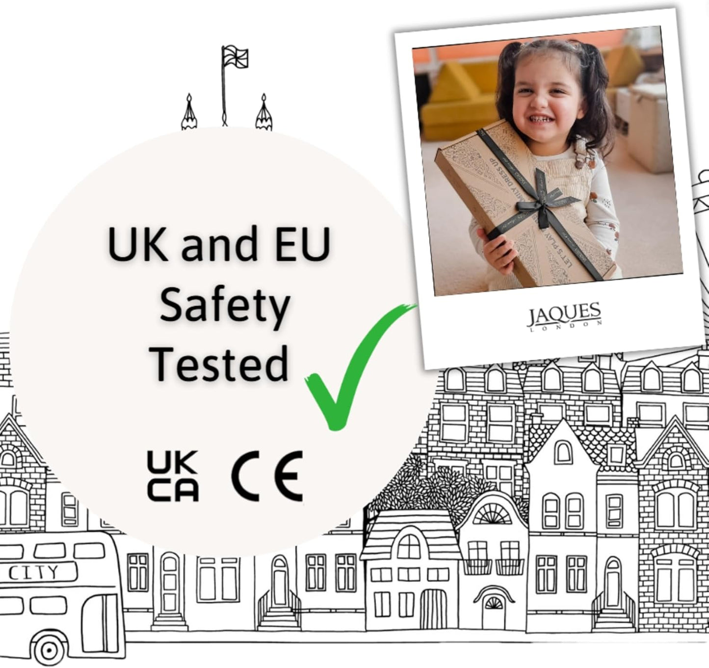 Jaques of London Ônibus Pop-up de madeira | Brinquedo Pop-up | Jogo educativo para crianças pequenas | Presentes e brinquedos para meninos e meninas de 1, 2 e 3 anos | Desde 1795