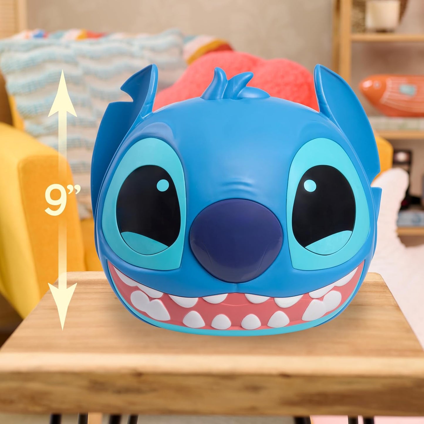 Disney Cápsula Misteriosa Gigante do Stitch da – Cápsula surpresa de 23 cm com 10 brinquedos e atividades, boneco macio, porta-moedas em formato de pizza, adesivos, quebra-cabeça e muito mais – Presente para crianças a partir de 3 anos