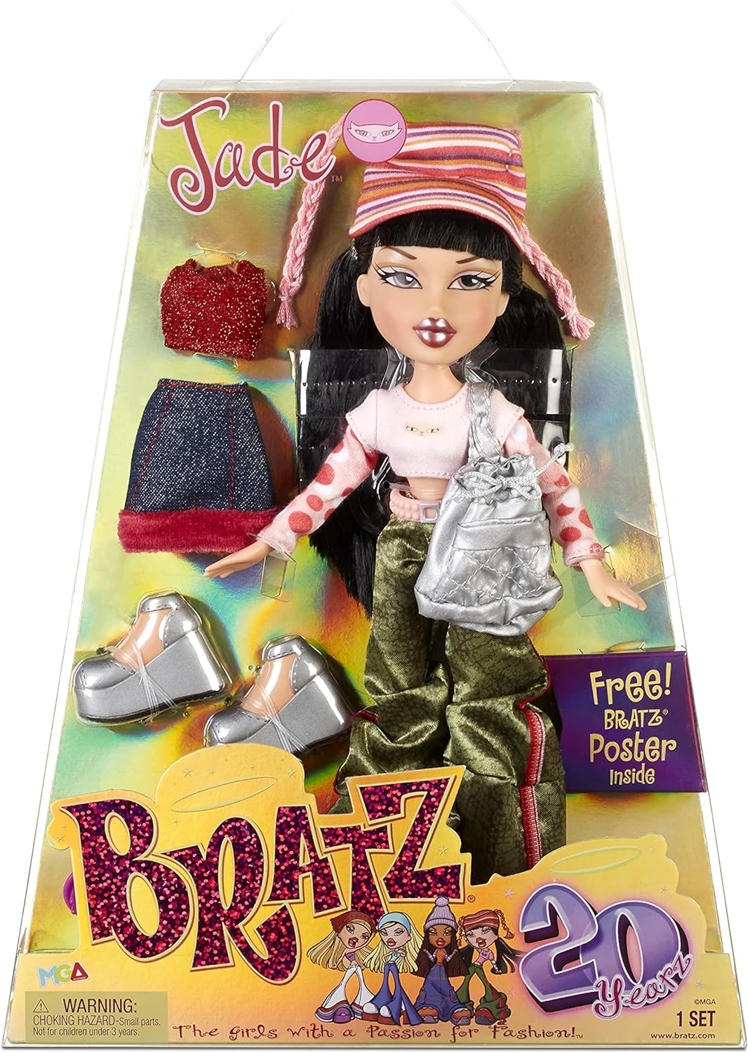 Bratz Barbie 20 Aniversario Bratz Babyz Bratz Muñeca Jade 20