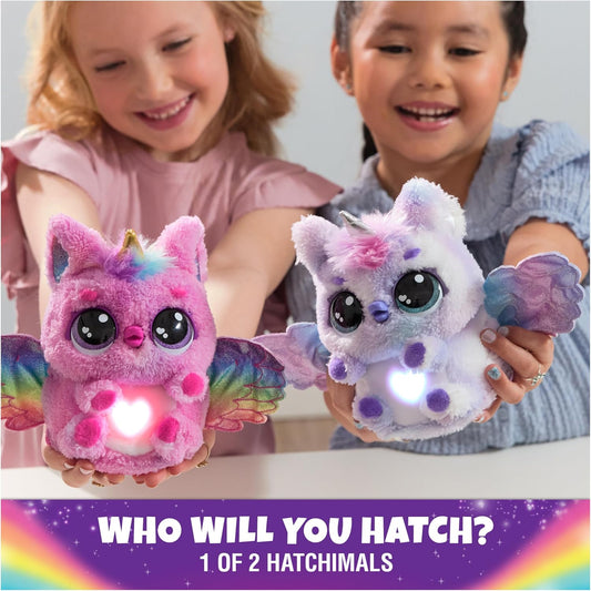 HATCHIMALS Alive, Mystery Hatch Pufficorn, brinquedo interativo surpresa e ovo com névoa, luzes e sons (os estilos variam), brinquedos infantis para meninas e meninos