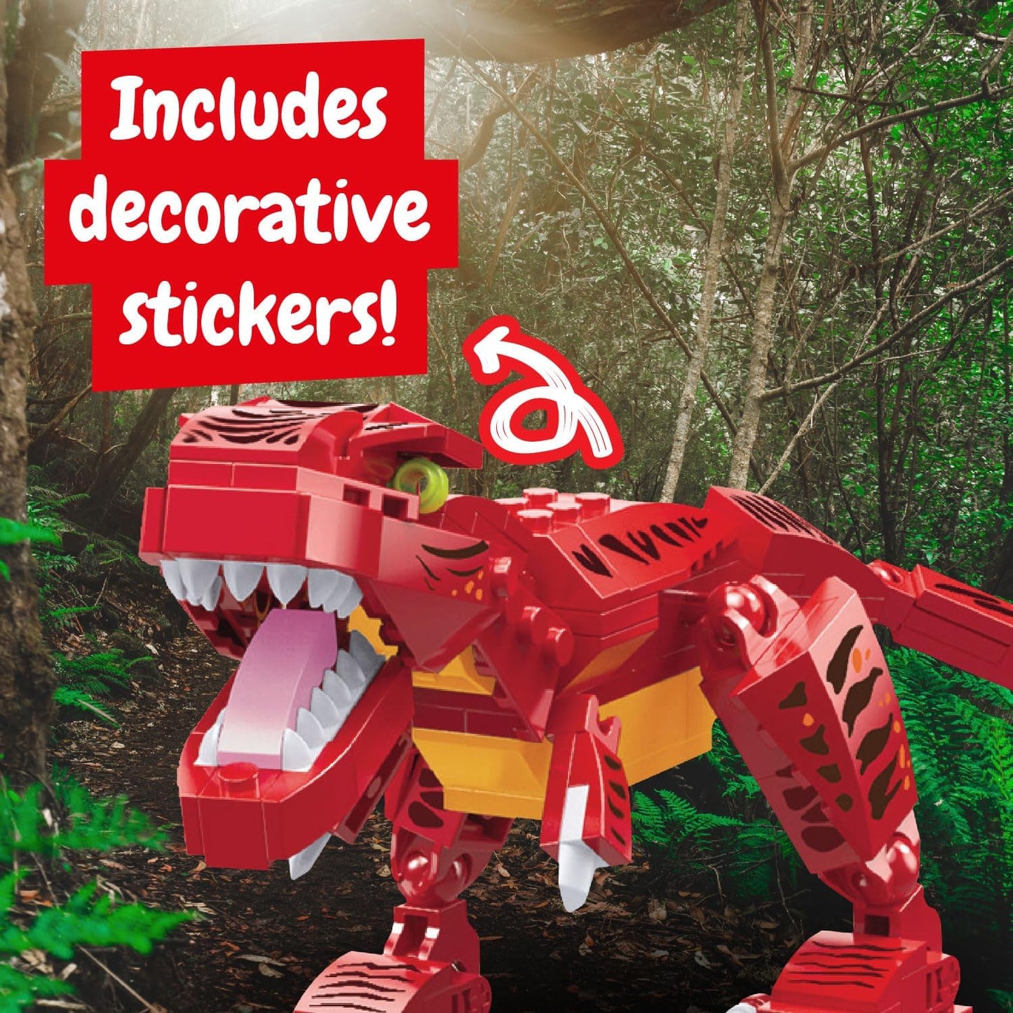 Science4you Kit de construção T-Rex para crianças – Construa seu próprio parque de dinossauros, divirta-se construindo dinossauros, divirta-se construindo T-Rex em um Jurassic Park, presente de construção e artesanato