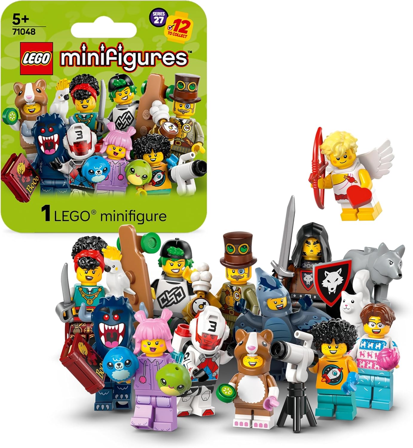 LEGO Caixa misteriosa Minifiguras Série 27, ganhe 1 de 12 figuras cole