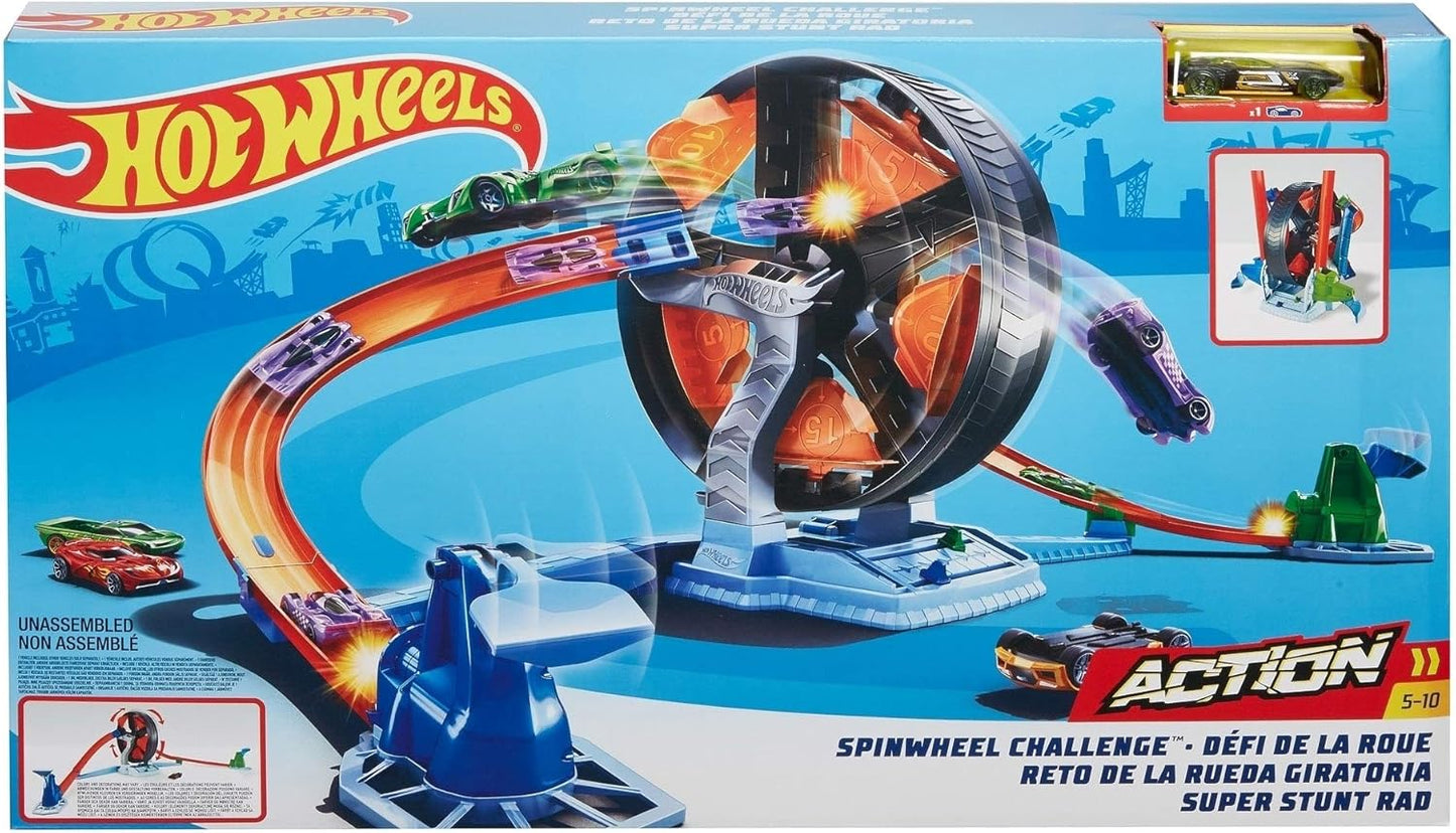 Hot Wheels Conjunto de brinquedo GJM77 Spin Wheel Challenge