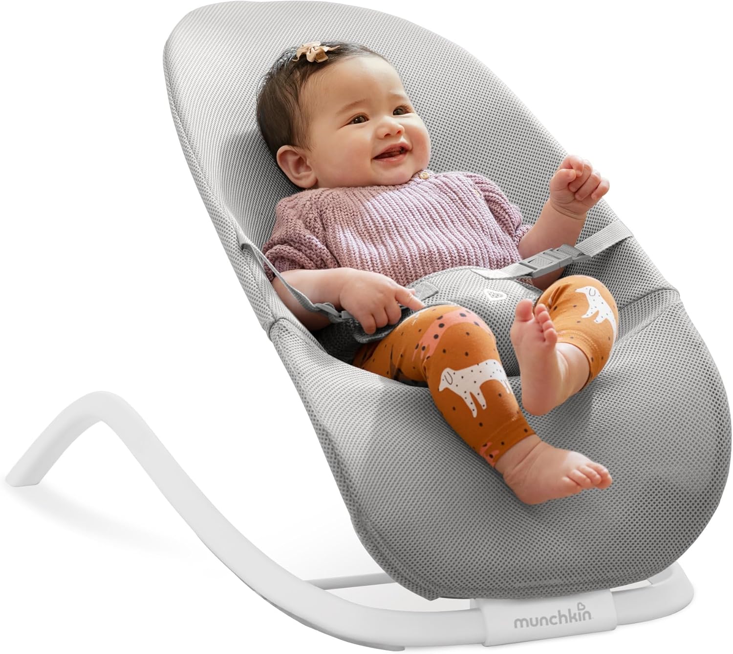 Munchkin 2 em 1 Spring Baby Bouncer Rocker - Balanço suave para bebês