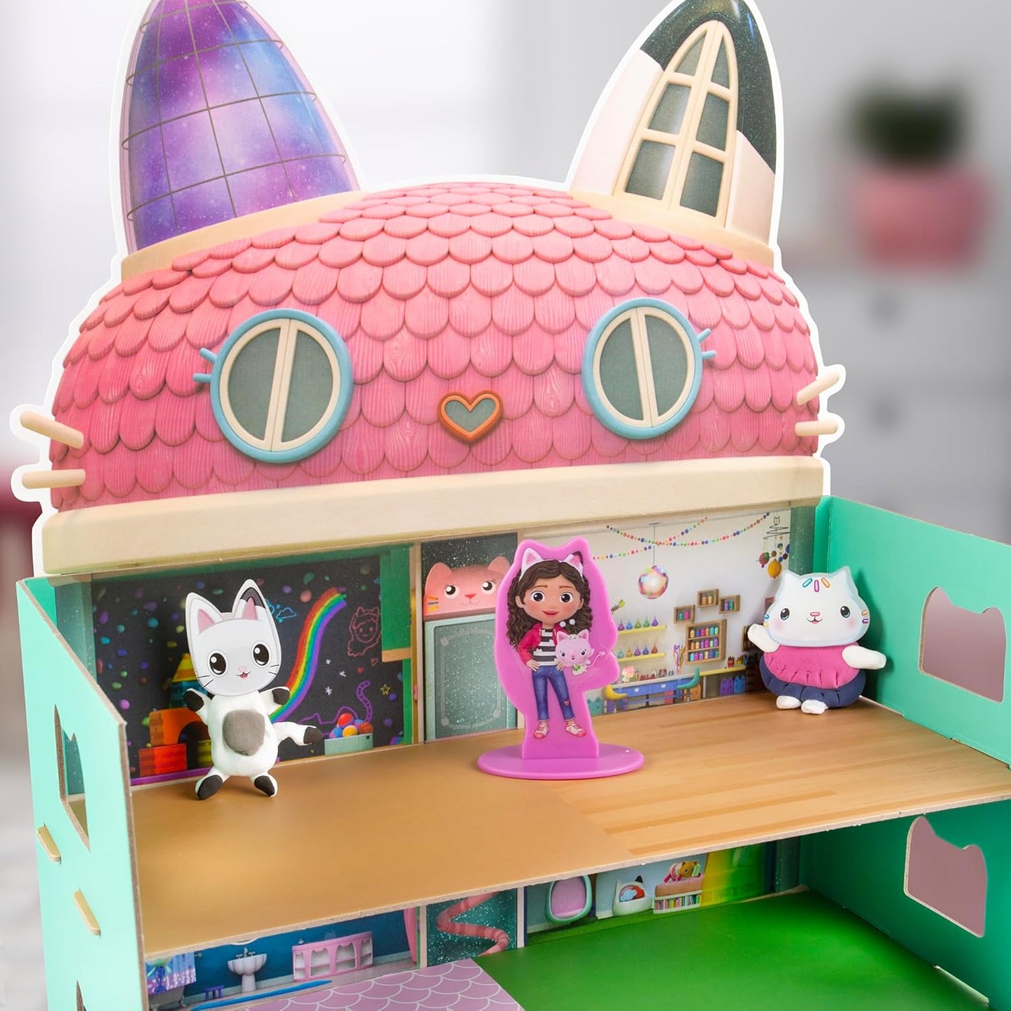 Gabby's Dollhouse Conjunto Mini Clay World - Presente Criativo para Meninas com Argila de Secagem ao Ar e Ferramentas de Modelagem - Kit de Artesanato para Casa de Bonecas - Artes e Ofícios para Crianças