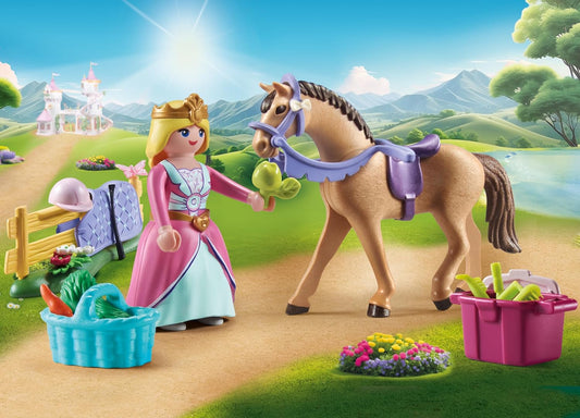Playmobil | Princesa Mágica | Princesa com Cavalo | Brinquedos de Princesa | Brinquedos para Crianças a partir de 4 anos