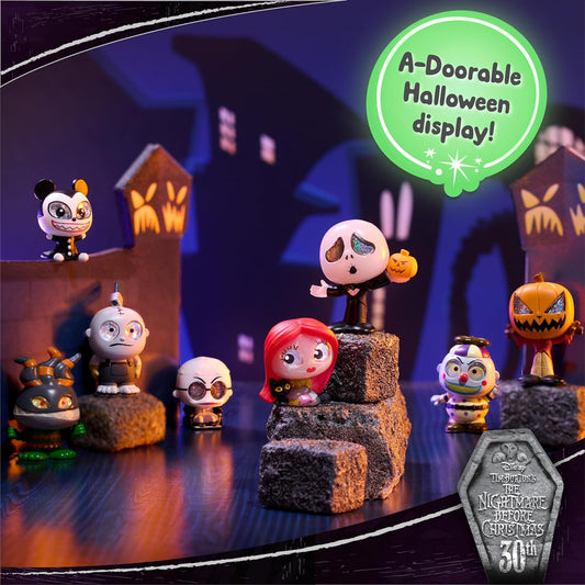 Just Play Disney Doorables NOVO Pacote de Colecionador de O Estranho Mundo de Jack de Tim Burton, Figuras Colecionáveis em Pacotes Surpresa, Brinquedos Infantis para Crianças a partir de 5 Anos