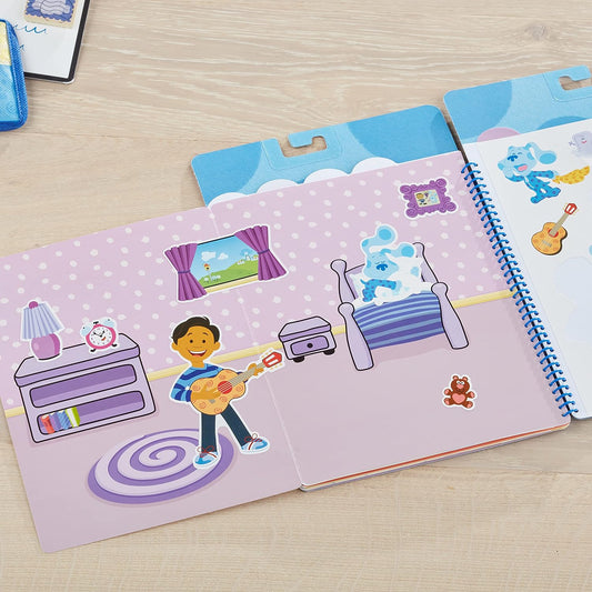 Melissa & Doug ¡Pistas de blues y tú! Pegatinas reutilizables | Bloque de actividades | Libro de pegatinas | 3+ | Regalo para niño o niña