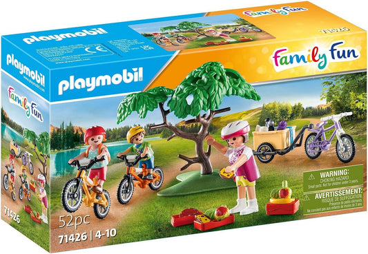 Playmobil 71426 Passeio de mountain bike divertido para toda a família, brinquedo ao ar livre e dramatização imaginativa, conjuntos adequados para crianças de 4 anos ou mais