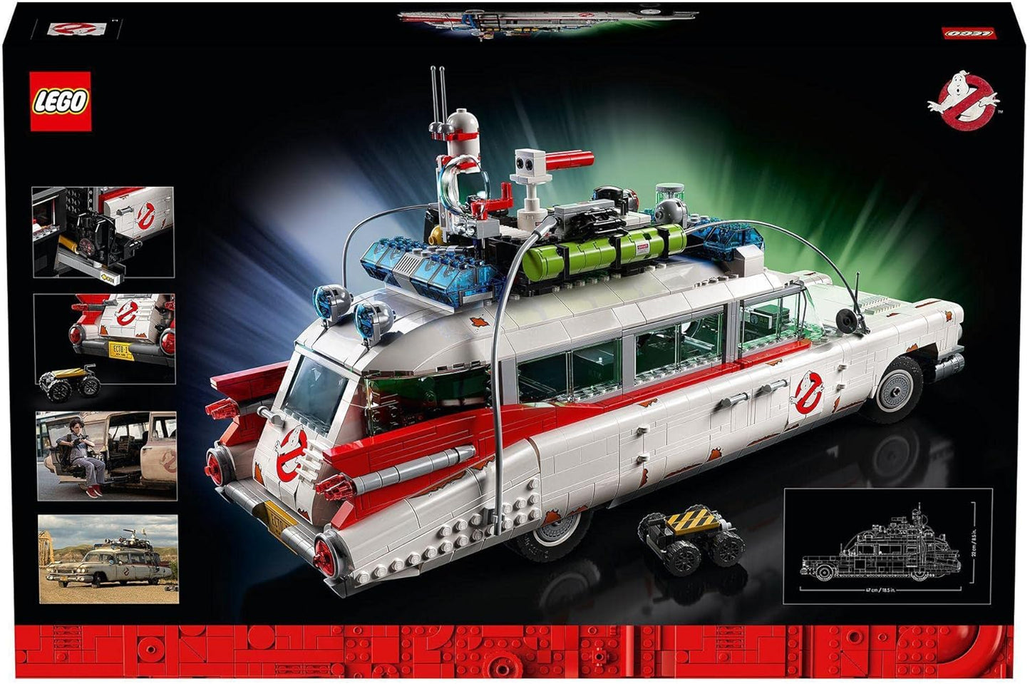 LEGO 10274 Icons Ghostbusters ECTO-1 Kit para carro, conjunto grande para adultos, ideia de presente para homens, mulheres, ela, ele, modelo colecionável para exibição, decoração nostálgica para casa 10274