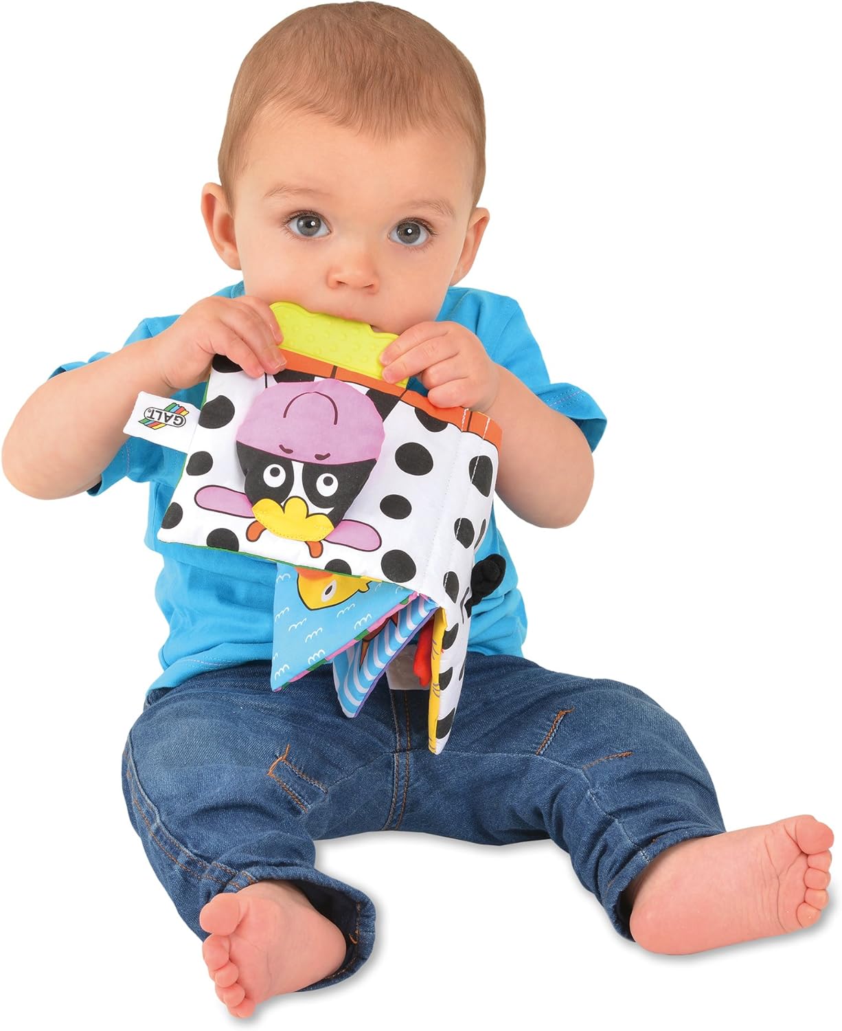 Galt Toys, Mordedor de Livro Macio - Fazendinha, Mordedor de Bebê e Brinquedo de Livro Macio, Idades 0 Meses ou Mais