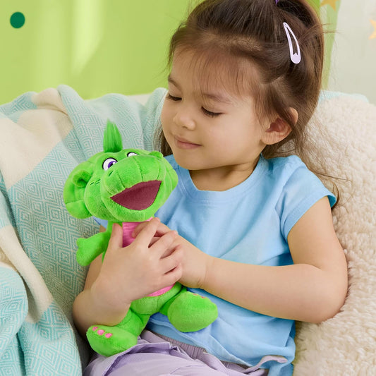 Fisher-Price Brinquedo de Pelúcia Barney World Baby Bop, Dinossauro de 16,5 cm, para Crianças em Idade Pré-escolar a partir de 2 Anos, HVF41