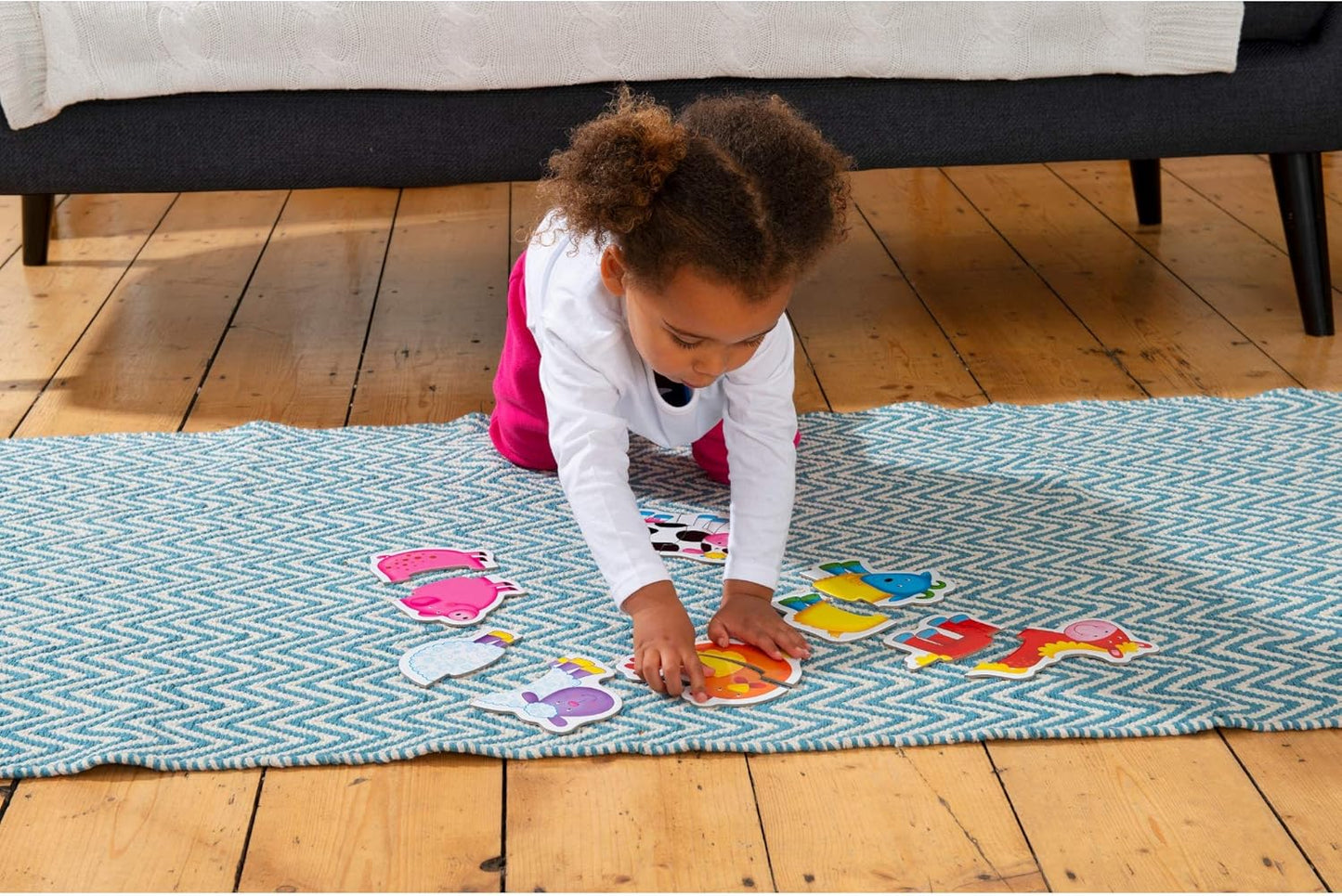 Galt Baby Puzzles - Quebra-cabeças divertidos, educativos e coloridos para a primeira infância - Conjunto de 6 quebra-cabeças de duas peças grossas para bebês - Desenvolve habilidades motoras e de combinação - A partir de 18 meses