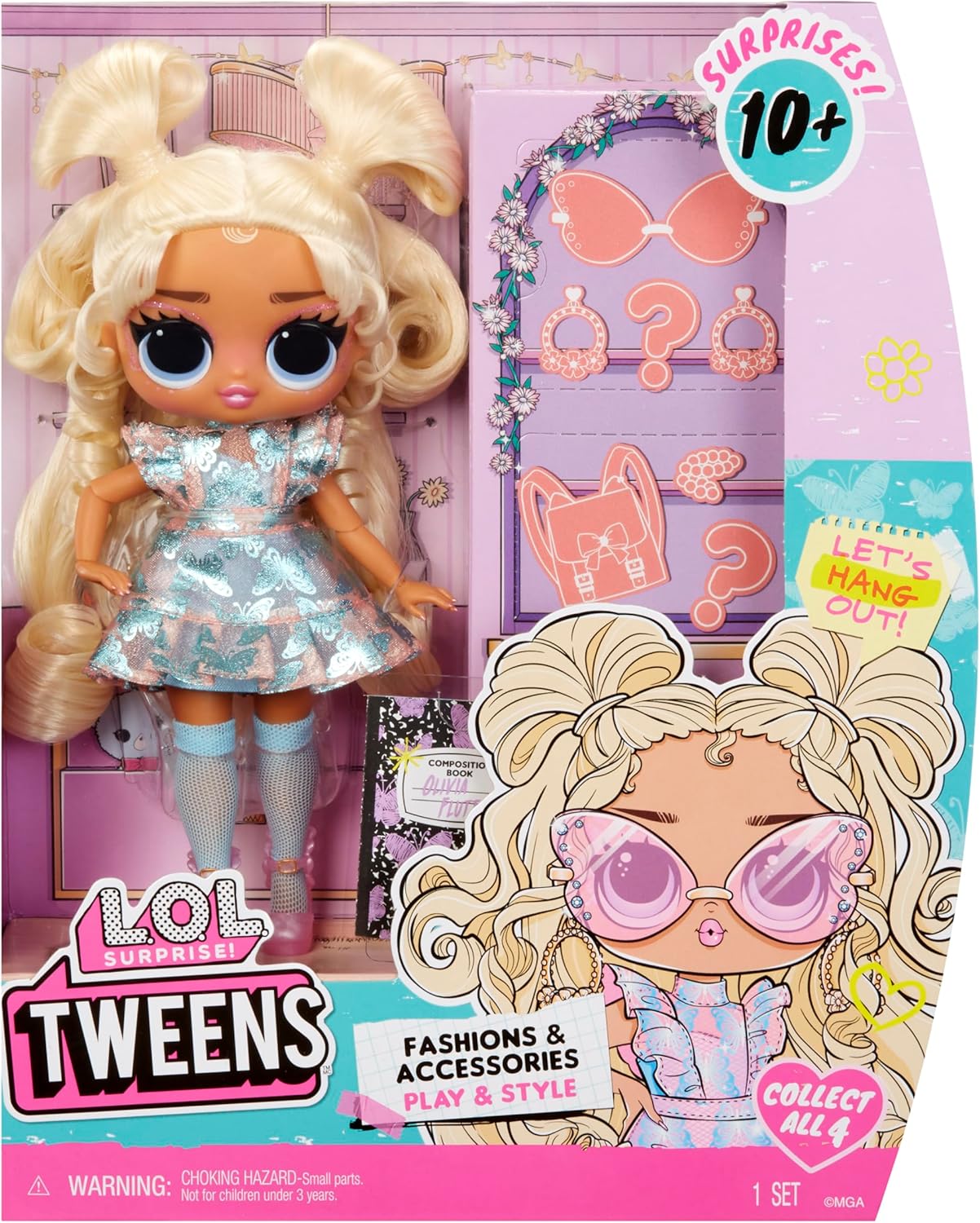 L.O.L. Surprise! Tweens Core Doll - Olivia Flutter - Inclui 1 boneca fashion, vem com roupa e acessórios, 4 para colecionar