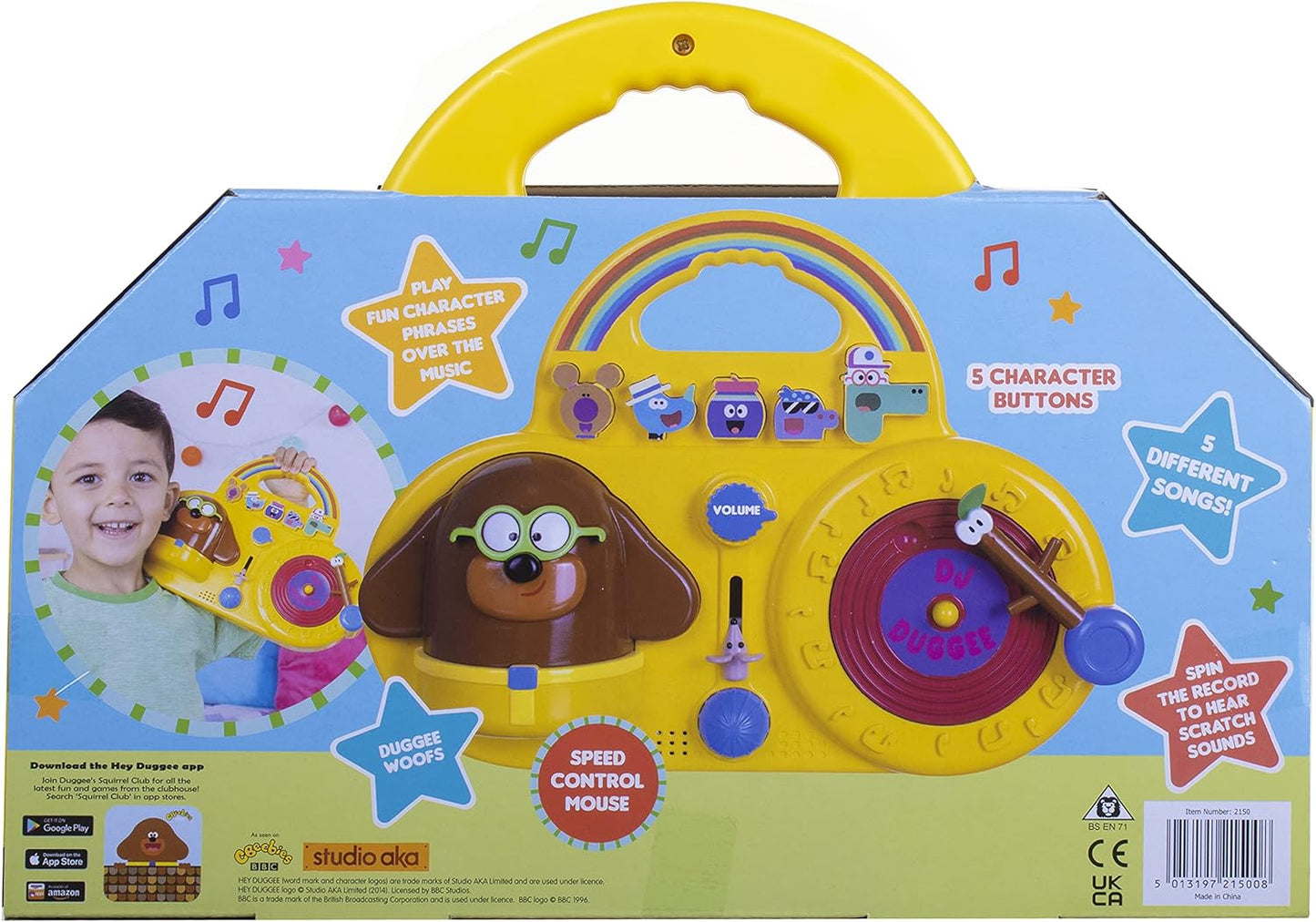 Hey Duggee 539 2150 Spin and Groove con DJ Duggee, Multicolor, 30 x 7,3 x 22 cm