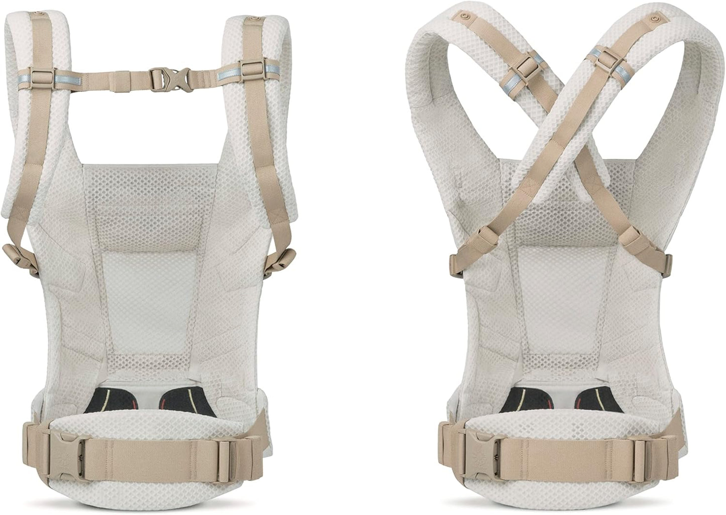 Ergobaby Porta-bebês Adapt para recém-nascidos desde o nascimento, SoftFlex Mesh 3 posições Porta-bebês ergonômico porta-bebês, bege natural, 1 unidade