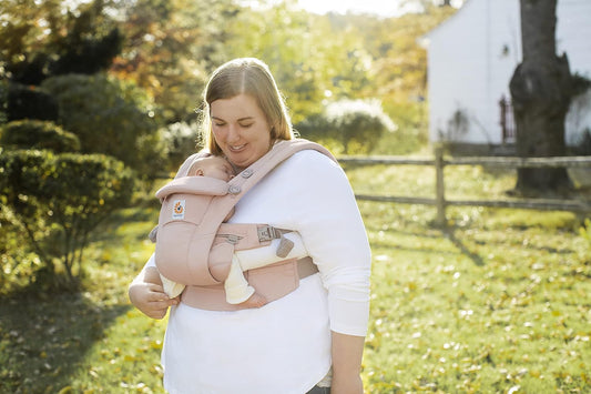 Ergobaby Omni Dream Porta Bebês, canguru para recém-nascidos desde o nascimento até 20,4 kg, 4 posições (quartzo rosa)