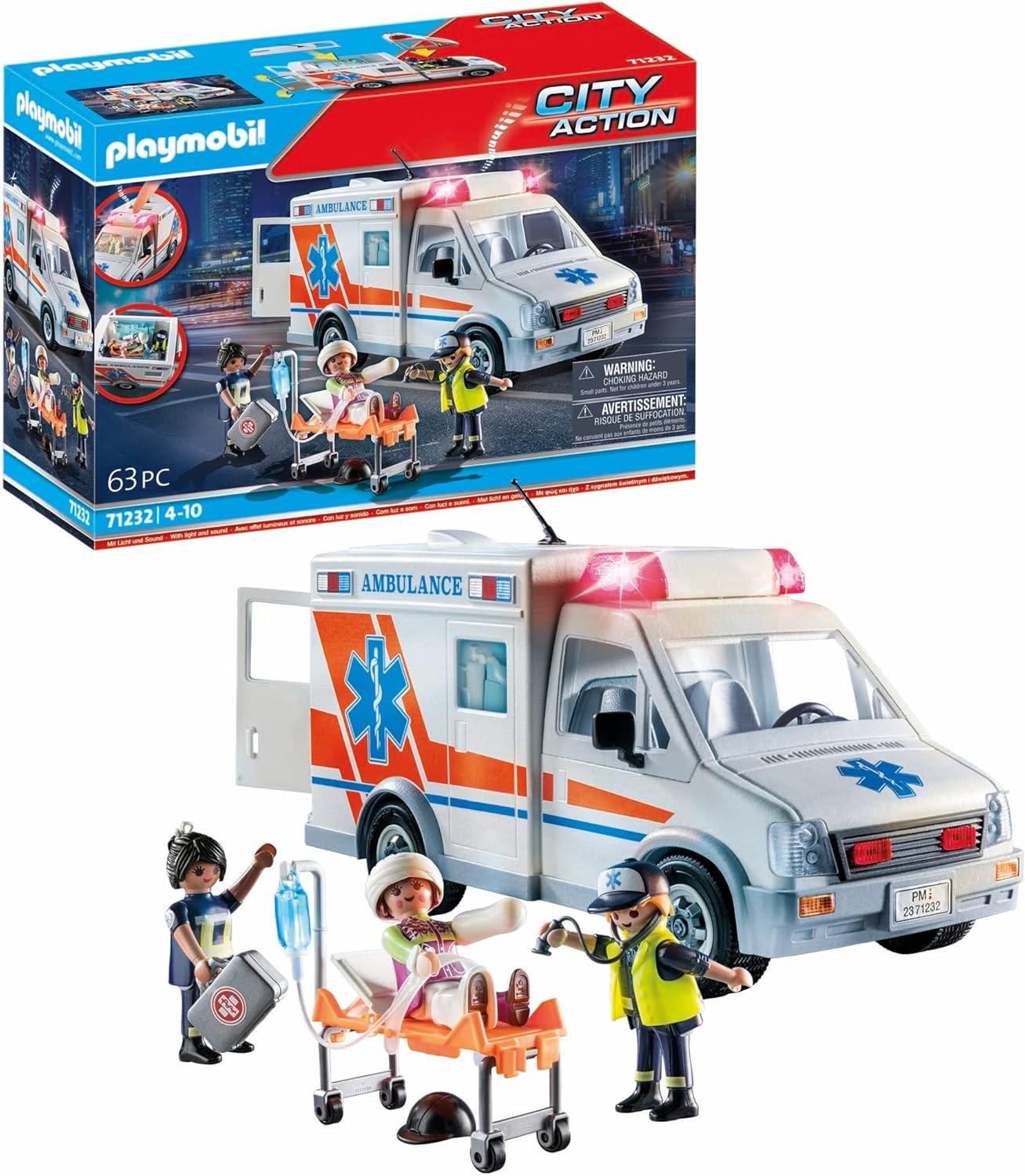 Playmobil 71232 Ambulância Hospitalar City Life