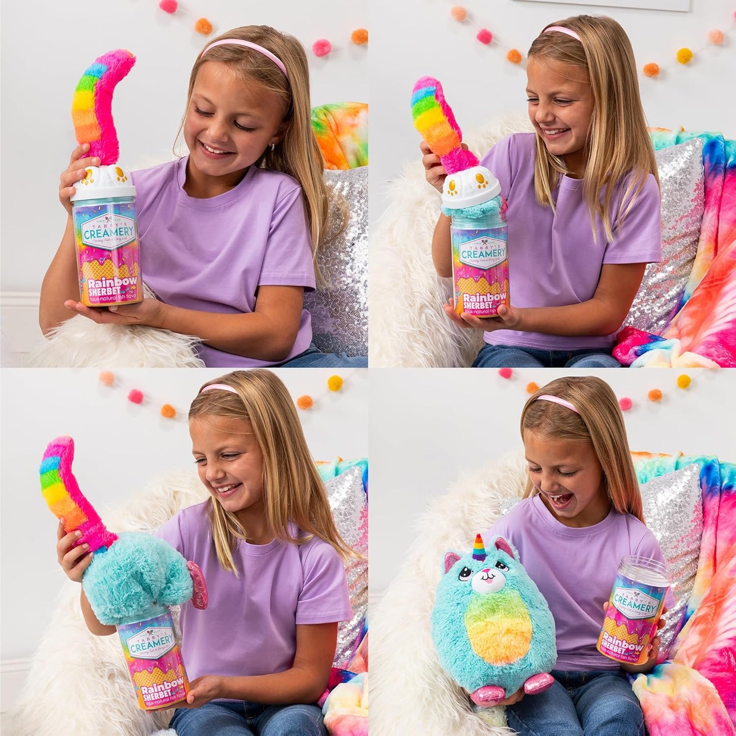 Basic Fun Misfittens, Surprise Cat Plush Wave 4, Brinquedo macio e fofinho para meninas e meninos, Brinquedos para crianças pequenas, Presente de pelúcia para crianças, Adequado para crianças de 4 anos ou mais, Diversão básica, 03939