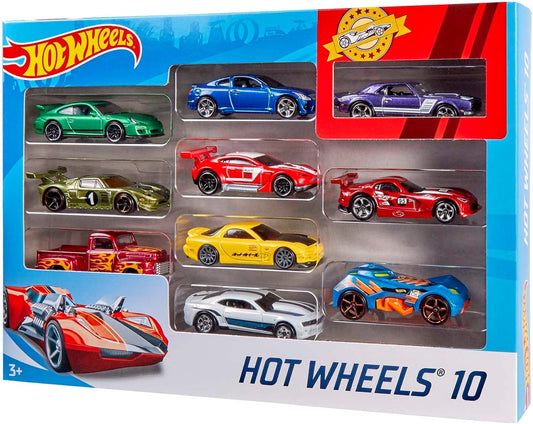 Hot Wheels 54886 10 Car Pack Assortment (o pacote pode variar) (pacote com 5)
