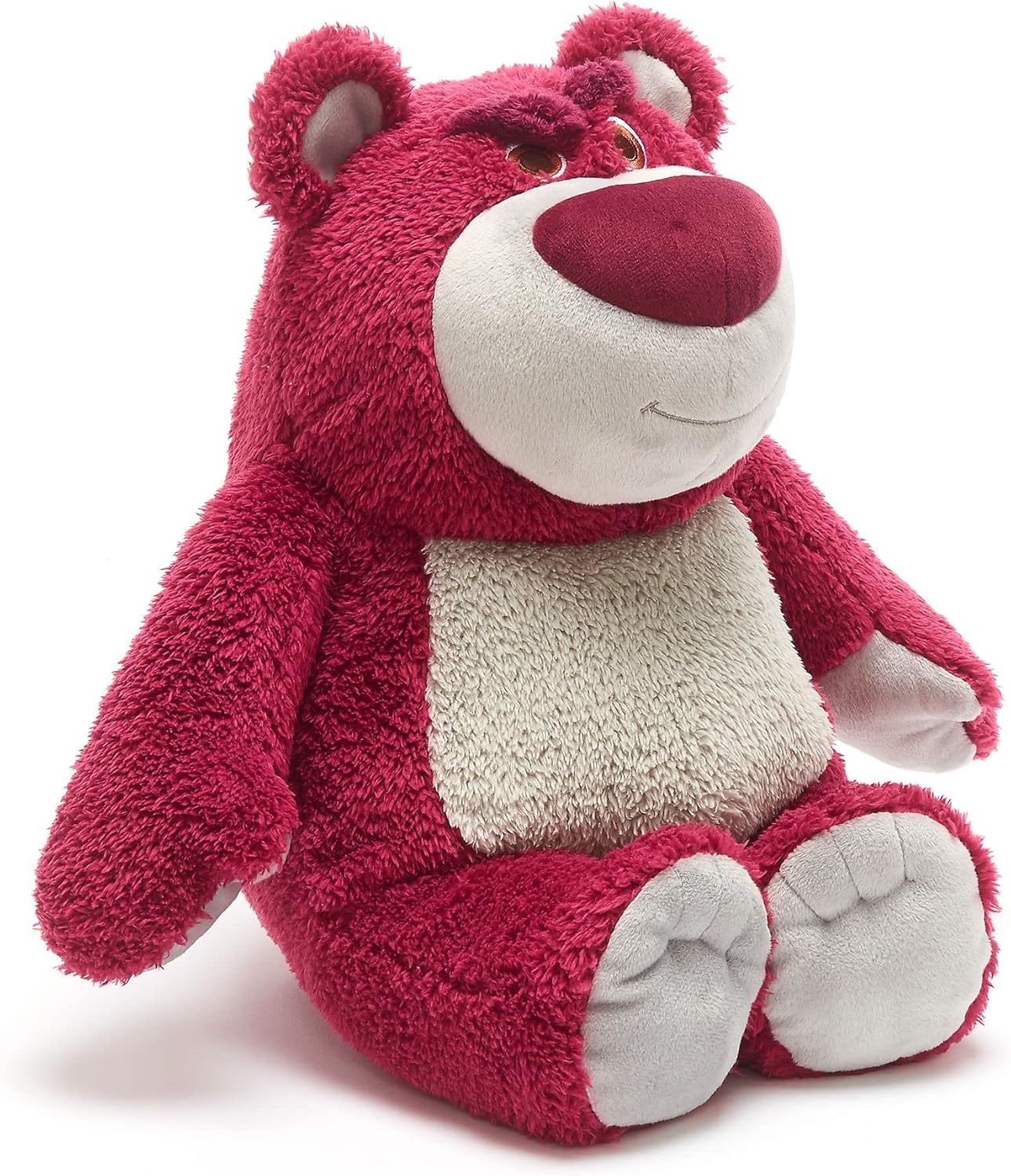 Disney Urso de Pelúcia Lotso Huggin', Oficial da Store, Toy Story, 32 cm/12", Ursinho Rosa com Aroma de Morango, Personagem de Pelúcia Macio e Fofo, Vilão com Detalhes Bordados e Acabamento Suave
