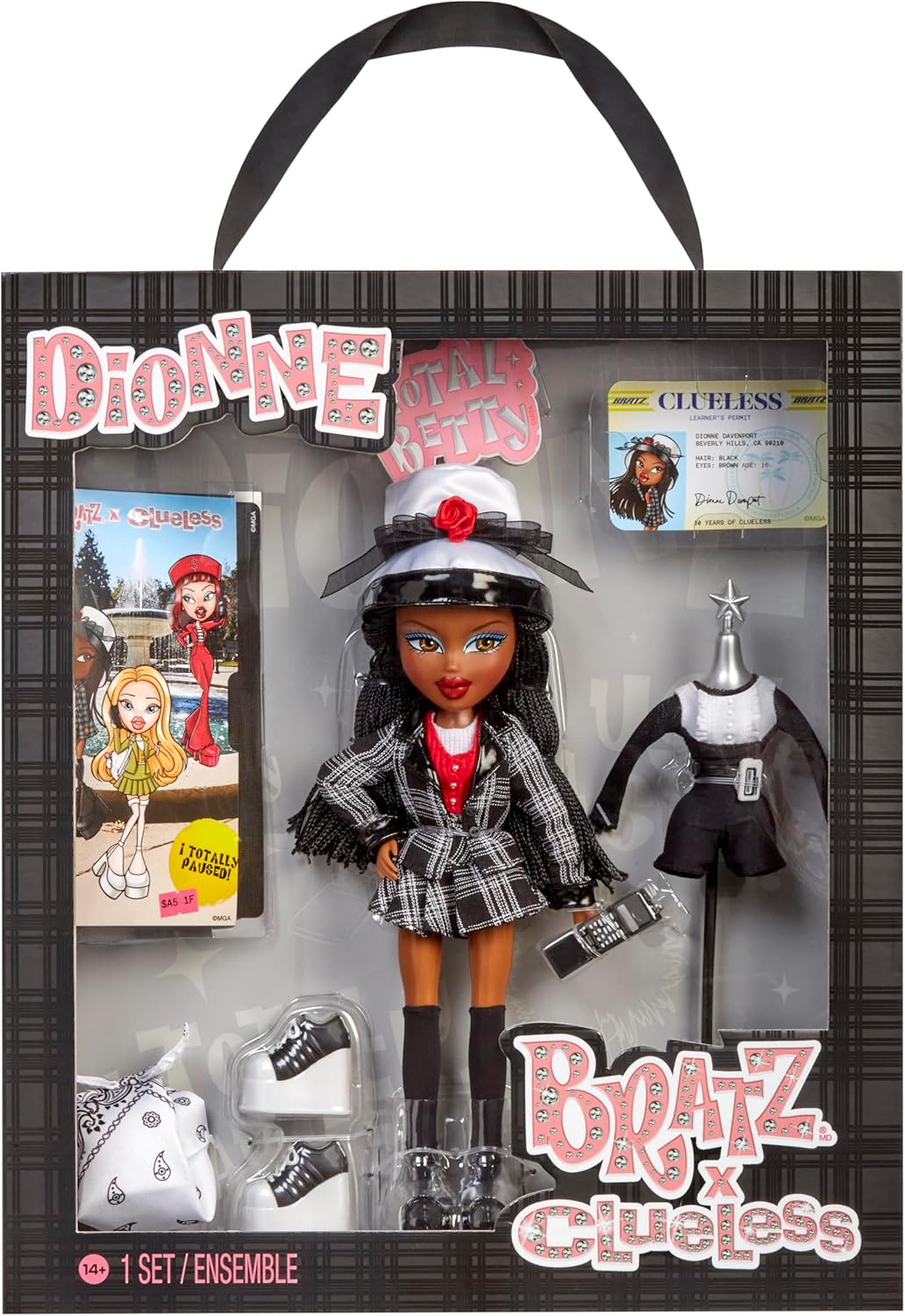 Bratz Boneca Dionne de As Patricinhas de Beverly Hills - Colecionável, inspirada no filme, com roupas e acessórios de verdade.