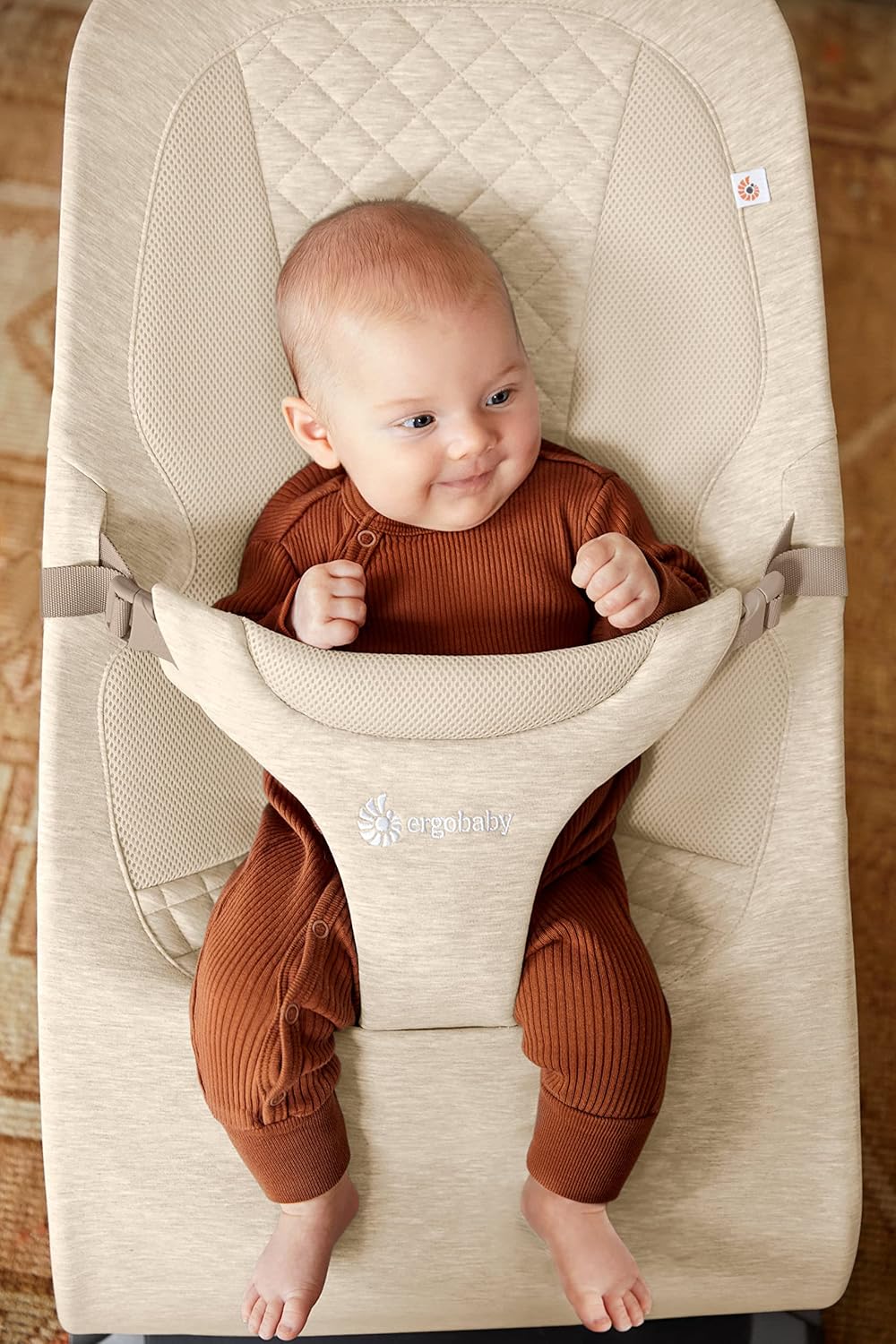 Ergobaby 3 em 1 Evolve Bouncer, espreguiçadeira ergonômica para bebês para recém-nascidos desde o nascimento até a criança, balanço para bebês com inserção para recém-nascidos