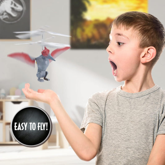 UAU! COISAS Jurassic World Dominion Pteranodon Dinossauro Flyer | Dinossauro Voador Controlado Remotamente | Produtos, Presentes e Colecionáveis Oficiais Jurassic Dominion, Multicolorido