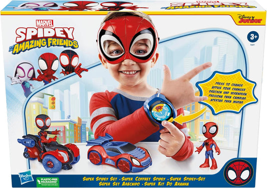 SPIDEY Y SUS AMIGOS INCREÍBLES PAQUETE DE VEHÍCULOS DE JUEGO DE ROL Exclusivo de Amazon