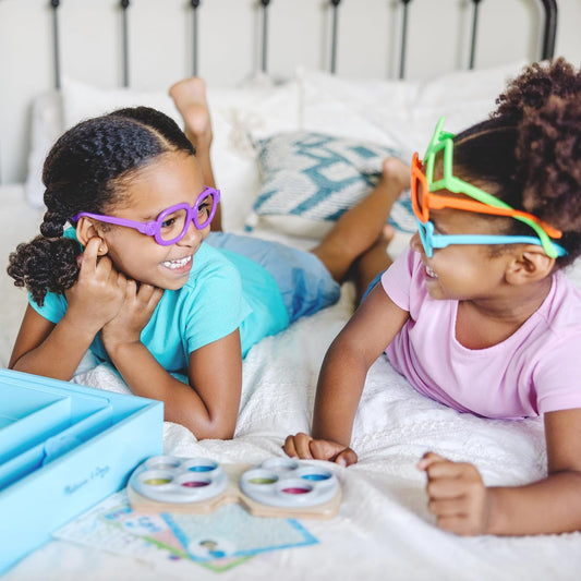 ¡Las pistas de Melissa y Doug Blue y tú! Juego de juego Eye Doctor | Tiempo de gafas | Juguete de juego de rol para niños | 3 y superiores | Regalo para niños o niñas | Materiales certificados FSC