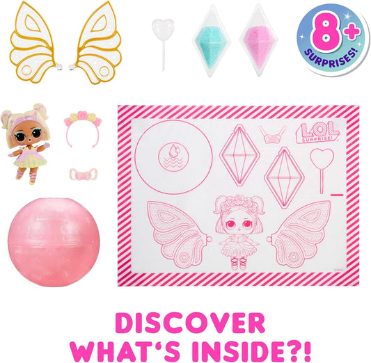L.O.L. Suprise! Fairies Tots - Inclui 1 boneca, embalagem surpresa, 8 bonecas para colecionar, asas de fada personalizadas para seus pequenos, presente ideal para crianças de 4 anos ou mais, rosa