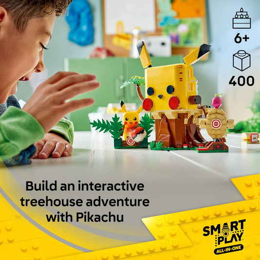 LEGO Pokémon SMART Play: Casa de Treinamento com Pikachu – Conjunto de Brinquedo Interativo Completo (Inclui Bloco SMART, 4 Tags, Figura e Carregador) – Ideia de Presente para Meninos e Meninas a partir de 6 Anos – 72164