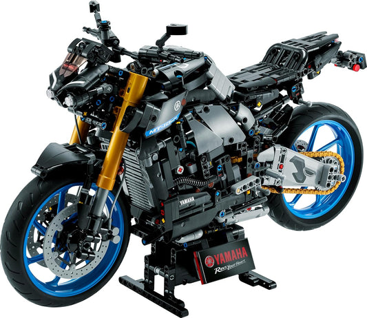 LEGO Technic 42159 Yamaha MT-10 SP para adultos construir, conjunto de construção de réplica de motocicleta autêntica com motor de 4 cilindros, direção funcional e aplicativo AR, presente para homens e mulheres 42159