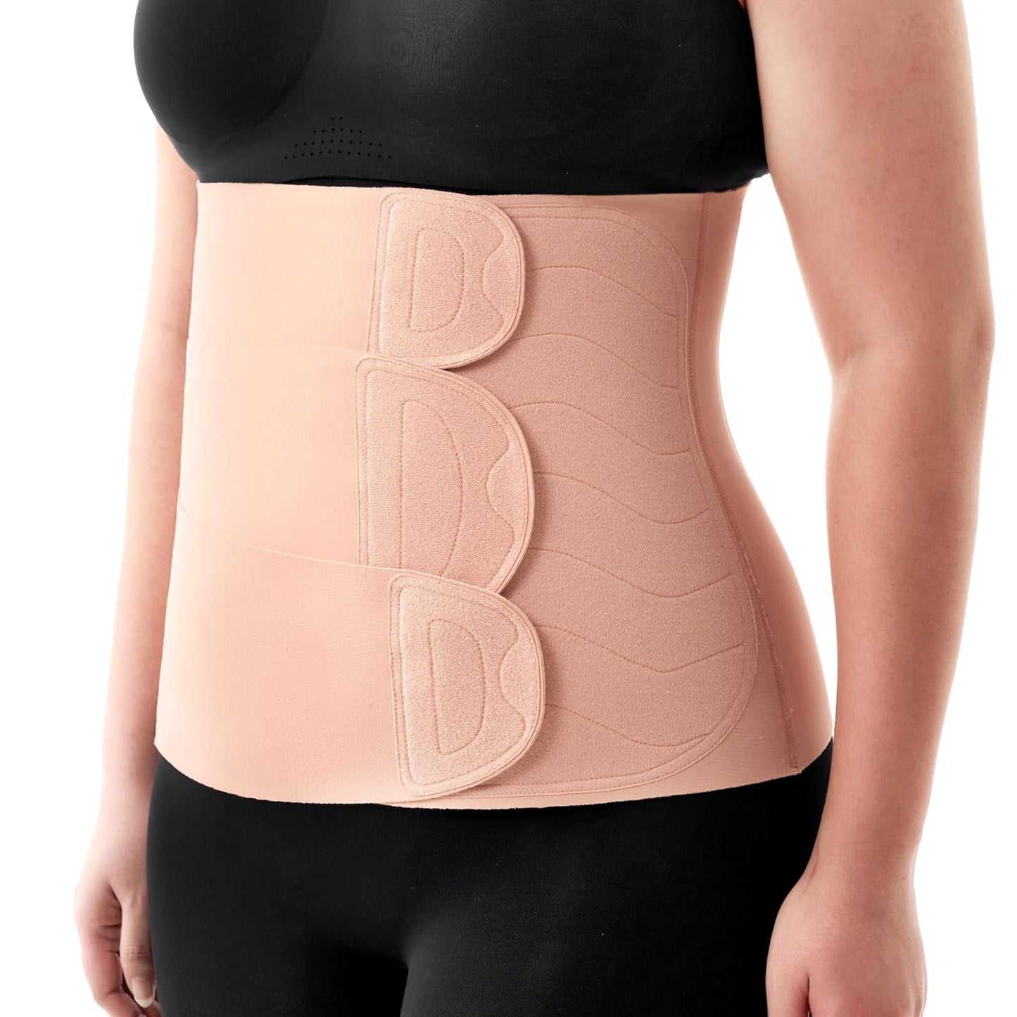 Momcozy Ergowrap Faixa Abdominal Pós-Parto, Elevação Abdominal 3D e Suporte Ergonômico para as Costas, Cinta Abdominal, Modelador Invisível e Sem Costura para Recuperação Pós-Parto de Cesariana