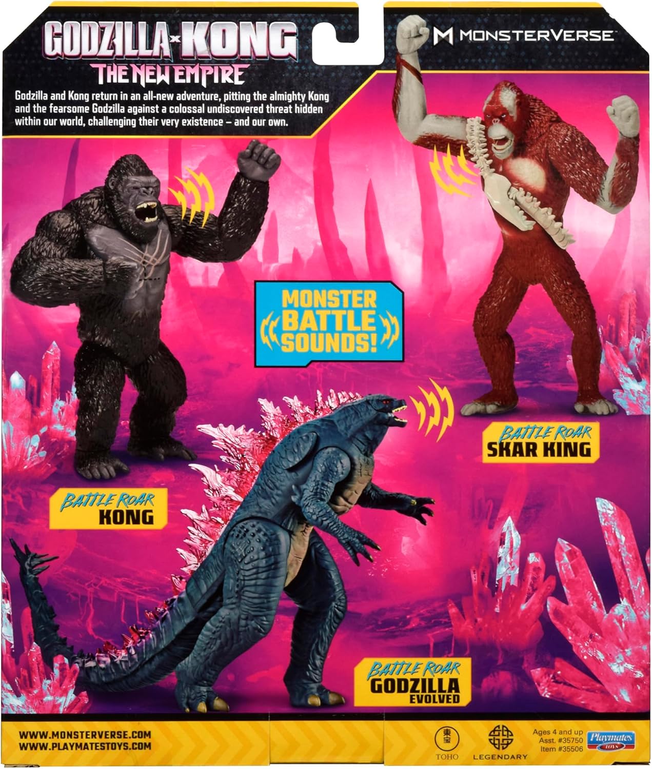 Godzilla vs. Kong: The New Empire, figura de acción de Godzilla de rugido de batalla auténtico de 7 pulgadas, personaje icónico de película coleccionable en empaque exclusivo de edición limitada, juguete adecuado para mayores de 4 años
