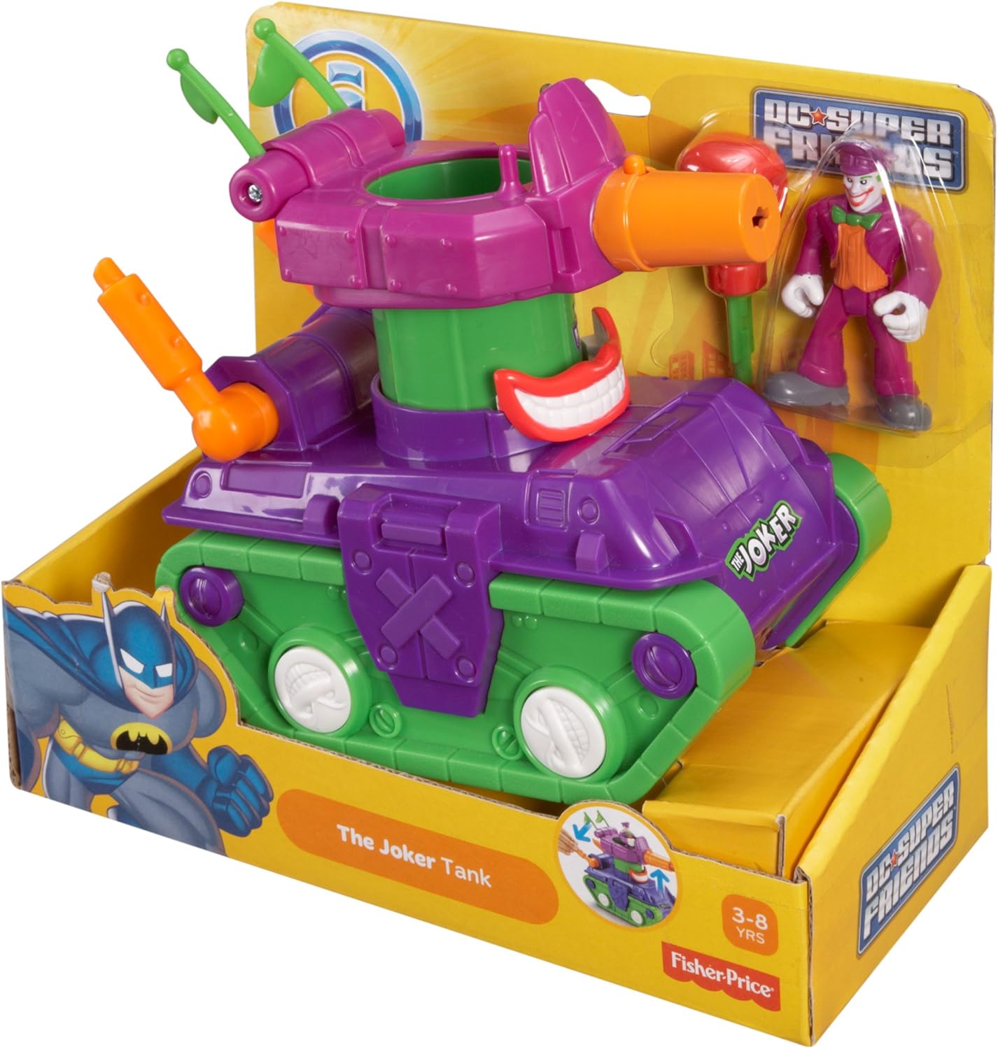 Imaginext Fisher Price DC Super Friends Veículo O Tanque do Coringa