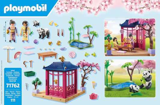 Playmobil | Minha Vida | Jardim Asiático com Alimentação de Pandas | Brinquedos para Crianças a partir de 4 anos | 71762