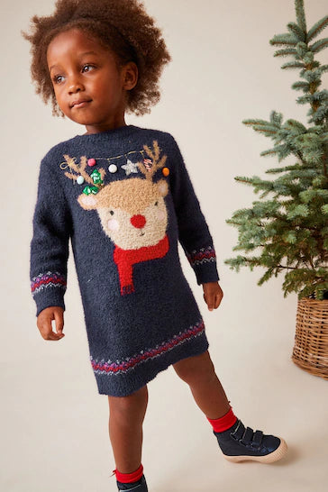 Kids christmas online jumper dress